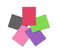 BLUGUL 50 Pièce Petite Enveloppe, Mini enveloppes, 115x82mm, pour Fournitures de Fête d'Anniversaire, Cartes d'invitation, Assorti