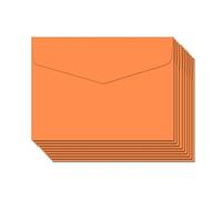 BLUGUL 50 Pièce Petite Enveloppe, Mini enveloppes, 115x82mm, pour Fournitures de Fête d'Anniversaire, Cartes d'invitation, Orange
