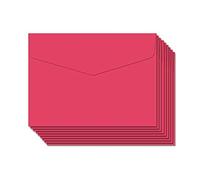 BLUGUL 50 Pièce Petite Enveloppe, Mini enveloppes, 115x82mm, pour Fournitures de Fête d'Anniversaire, Cartes d'invitation, Rouge