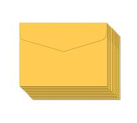 BLUGUL 50 Pièce Petite Enveloppe, Mini enveloppes, 115x82mm, pour Fournitures de Fête d'Anniversaire, Cartes d'invitation, Jaune