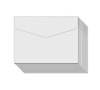 BLUGUL 50 Pièce Petite Enveloppe, Mini enveloppes, 115x82mm, pour Fournitures de Fête d'Anniversaire, Cartes d'invitation, Blanc