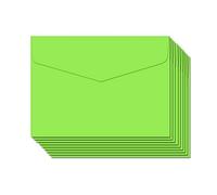 BLUGUL 50 Pièce Petite Enveloppe, Mini enveloppes, 115x82mm, pour Fournitures de Fête d'Anniversaire, Cartes d'invitation, Vert