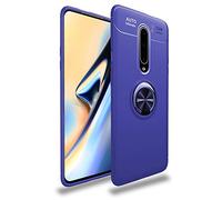 BLUGUL Coque pour OnePlus 7 Pro, Support à Anneau Rotatif à 360 Degrés, Compatible avec Magnétique Support Voiture, Housses pour OnePlus 7 Pro Bleu