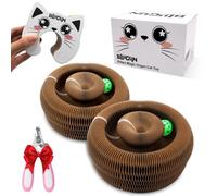BluGun Lot de 2 accordéons pour chat Kitty Kurlz - Exercices physiques pour chats d'intérieur - Orgue magique épaissie - Avec 1 coupe-griffes pour chat