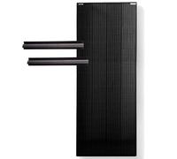 BLUGY Panneau solaire monocristallin 250 W, noir, rigide, 1890 x 668 x 30 mm, avec supports de montage, tension 20,98 V, courant 11,91 A