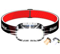 Blukar Lampe Frontale Rechargeable 2 Couleurs 2000L Super Lumineux 12 Modes