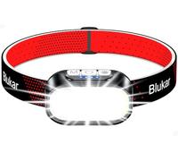 Blukar Lampe Frontale Rechargeable, Torche Frontale LED Ultra Puissante-2 Couleurs, Gradation en Continu, 12 Modes, Capteur Mouvement, Étanche, 30H d'autonomie pour Randonnée/Course/Urgence/Camping