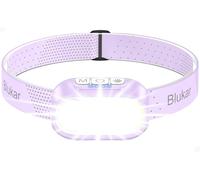 Blukar Lampe Frontale Rechargeable, Torche Frontale LED Ultra Puissante-2 Couleurs, Gradation en Continu, 12 Modes, Capteur Mouvement, Étanche, 30H d'autonomie pour Randonnée/Course/Urgence,Mauve