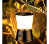 Blukar Lanterne Camping Rechargeable, Lampe Camping LED 360° Super Brillant-5 Modes d'éclairage Luminosité Dimmable 8H+ d'autonomie-Eclairage Portable Lampe Tente pour Pêche/Urgence