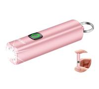 Blukar Mini Lampe Torche LED Rechargeable,360L EDC Mini Lampe de Poche Porte-clé LED Puissante, 3 Modes, IPX6 Étanche, Fonction Mémoire, Compact & Portable Petit Torche pour Extérieur/Urgence,Rose
