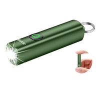 Blukar Mini Lampe Torche LED Rechargeable,360L EDC Mini Lampe de Poche Porte-clé LED Puissante, 3 Modes, IPX6 Étanche, Fonction Mémoire, Compact & Portable Petit Torche pour Extérieur,Vert Foncé