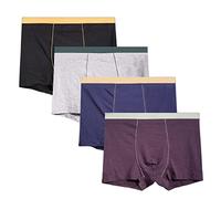 BLULOO Calecon Homme 4Pcs Box Panty Grande Taille 13Xl Lingerie Ample Grande Taille Coton Court Plus 6XL 7XL 8XL 9XL Lingerie Box Homme-211,12Xl 170-185Kg