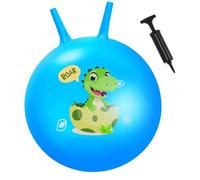 Blulu Ballon Sauteur Dinosaure 60 cm avec Poignée et Pompe Gonflable pour Jardin et Intérieur, Activités Été, Jeux pour Adolescent et Young Adult