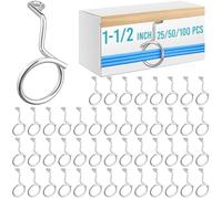 Blulu Lot de 25 anneaux de bride pour fil basse tension et câble de 3,8 cm - Anneaux de bride à vis pour montage de câble Cat 6 ou Cat 7 sur bois, béton et surface en brique