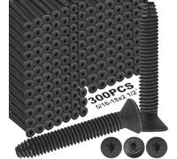 Blulu Lot de 300 vis à tête plate de 1,6 à 45,7 x 6,3 cm pour plancher de remorque, revêtement de sol de remorque, entraînement étoile T40, type F, compatible avec bois tendre