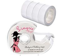 Blulu Ruban Adhésif de Corps de Sein Ruban Adhésif de Vêtement de Double Face en Tissu Transparent avec Distributeur pour Vêtements Habillés et Soutien-Gorge, 82 Pieds