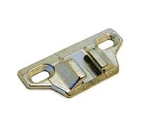 Blum 133.0240x1S 133.0240 Plaque de montage frontale, superposition de plus de 3,5 cm (lot de 1 avec vis), finition nickel