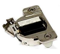 Blum 333630 Lot de 10 charnières compactes 33 à fermeture automatique à 110 degrés avec chevilles en zinc moulé sous pression