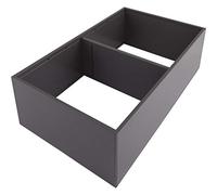 blum AMBIA-LINE Organiseur de tiroir Acier 37×22×11 cm | Gris Orion | Support à plaque magnétique - aucun glissement | Modulable & extensible | Pour cuisine & salle de bain