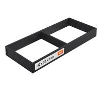 blum AMBIA-LINE Organiseur de tiroir Acier 42×20×5 cm | Salle de bain | Support à plaque magnétique - aucun glissement | Range-couverts & séparateur de tiroir en acier