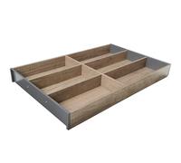 blum AMBIA-LINE range-couverts | organiseur de tiroir premium pour cuisines et meubles modernes | trie et range couverts avec clarté | avec pieds antidérapants | 47 × 30 × 5 cm | Chêne Nebraska