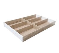 blum AMBIA-LINE range-couverts | organiseur de tiroir premium pour cuisines et meubles modernes | trie et range couverts avec clarté | avec pieds antidérapants | 47 × 30 × 5 cm | Chêne Bardolino