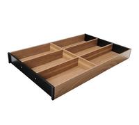 Blum AMBIA-LINE range-couverts | organiseur de tiroir premium pour cuisines et meubles modernes | trie et range couverts avec clarté | avec pieds antidérapants | 47×30×5 cm | Noyer Tennessee