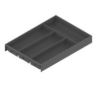 blum AMBIA-LINE range-couverts Soft-Touch | organiseur de tiroir premium pour tiroir et meuble de cuisine modernes | protège, trie et range couverts et ustensiles | 42×30×5 cm | Gris Orion