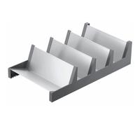 blum AMBIA-LINE range-épices pour tiroir | jusqu'à 16 pots | Gris Orion mat | Compartiments inclinés pour une vue parfaite | Organiseur à épices pour la cuisine | Antibasculement & gain de place