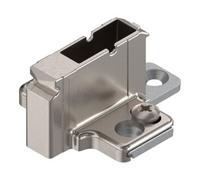 Blum Blum CLIP Plaque de montage, croix, 18 mm, zinc, vis système, HV : 2 pièces, nickelé Quantité:2