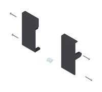 Blum Blum TANDEMBOX Support frontal, hauteur K, pour tiroir intérieur, gauche/droite, pour TANDEMBOX antaro, blanc soyeux Quantité:2