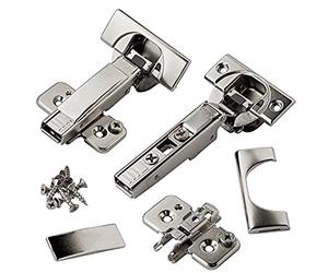 Blum Blumotion Lot de 8 charnières à fermeture amortie à 110 degrés, fermeture automatique, sans cadre, avec plaques de montage et plaques de protection de charnière
