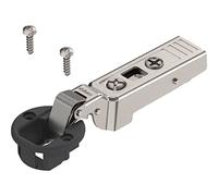 Blum - Charniere de meuble ouverture a 94 degres pour porte en verre-pour porte jumelee demi recouvrement - Réf..75T4200 - Type de boitier.A VISSER -