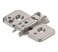 BLUM CLIP Plaque de montage en croix excentrique en acier, vis, distance 0 mm