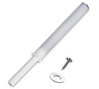 Blum® Loqueteau de porte 956A1002 version longue blanc soie avec aimant et plaque d'adhérence à percer (ø 10 x 76 mm)