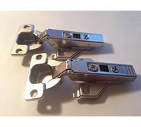 Blum Lot de 2 charnières à clipser 120 degrés avec adaptateur de cadre