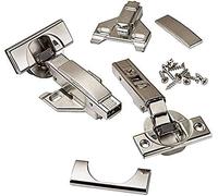 Blum Lot de 8 charnières à fermeture amortie BLUMOTION, 110 degrés, fermeture automatique, façade avec plaques de montage et plaques de recouvrement de charnière (superposition de 1,27 cm à 1,9 cm)