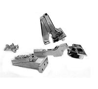 Blum Lot de 8 charnières Blumotion à fermeture douce, 110 degrés, fermeture automatique, sans cadre, avec plaques de montage Blum