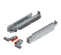 blum MOVENTO coulisse sortie totale 40kg NL350mm | technique d'accouplement | BLUMOTION intégré | Réglage 4D de façade sans outil | Compatible SERVO-DRIVE & TIP-ON | galvanisé, 1 paire gauche/droite