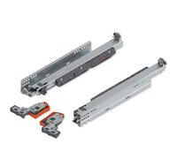 blum MOVENTO coulisse sortie totale 40kg NL400mm | technique d'accouplement | BLUMOTION intégré | Réglage 4D de façade sans outil | Compatible SERVO-DRIVE & TIP-ON | galvanisé, 1 paire gauche/droite
