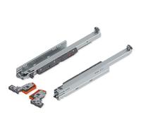 blum MOVENTO coulisse sortie totale 40kg NL500mm | technique d'accouplement | BLUMOTION intégré | Réglage 4D de façade sans outil | Compatible SERVO-DRIVE & TIP-ON | galvanisé, 1 paire gauche/droite