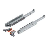 blum MOVENTO coulisse sortie totale 40kg NL550mm | technique d'accouplement | BLUMOTION intégré | Réglage 4D de façade sans outil | Compatible SERVO-DRIVE & TIP-ON | galvanisé, 1 paire gauche/droite