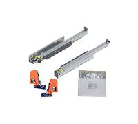 BLUM MOVENTO TIP-ON 766H Rails de tiroir 520 mm Extension complète 70 kg 1 paire avec embrayage et kit d'accessoires de montage