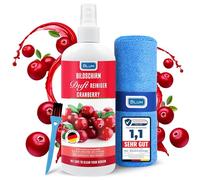 Blum nettoyant AU Parfum pour ecran Cranberry 100 ML + Chiffon Microfibre 30 x 30 cm - Screen Cleaner - Nettoyage et Nettoyeur TV, Television, Smartphone, Telephone, PC, Laptop, Tablet