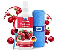 Blum nettoyant AU Parfum pour ecran Cranberry 250 ML + Chiffon Microfibre 30 x 30 cm - Screen Cleaner - Nettoyage et Nettoyeur TV, Television, Smartphone, Telephone, PC, Laptop, Tablet