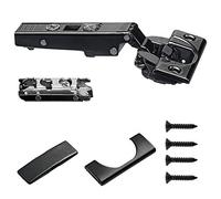 Blum - Onyx Noir Soft Close Overlay Charnière 71b3550ob + plaque + couvertures + Vis
