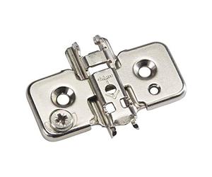 Blum - Plaque de montage ou embase de charniere de meuble en croix reglable par excentrique-embase de charniere de meuble en croix reglable par excentrique - Réf..173H7100 - Distance mm.0 -