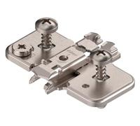 Blum - Plaque de montage ou embase de charniere de meuble en croix reglable par excentrique et avec tourillon expando-embase de charniere de meuble en croix reglable par excentrique et avec tourillon expando - Réf..174H7100E - Distance mm.0 -