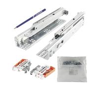 Blum Tandem Kit de glissières de tiroir 300 mm Blumotion avec raccord Blum pratique, capacité de charge maximale 30 kg - 1 paire de glissières de tiroir avec raccord