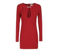 Blumarine - Robe fourreau à découpe goutte d`eau - Femme - Robes - Rouge - Taille: 34 FR